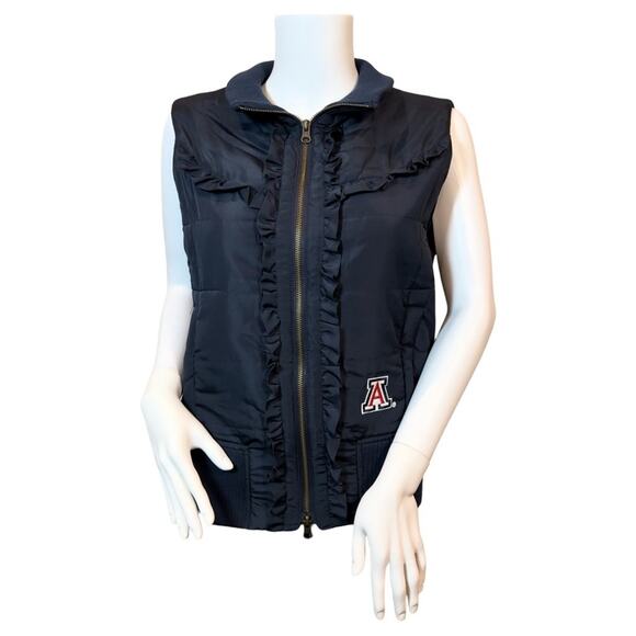 COLOSSEUM ATHLETICS U of A Ruffled Zip Up Puffer Vest SZ M $ $69 - Picture 2 of 11